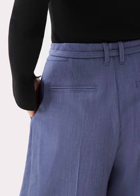 Leggy™ Mayumi Elastic Pleated Wide Leg Pants