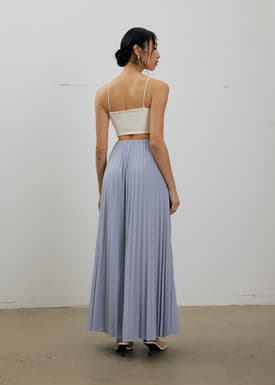 Leggy™ Wei Elastic Sunray Pleated Palazzo Pants