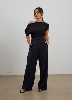 PETITE Leggy™ Moira Super High Waist Straight Leg Pants