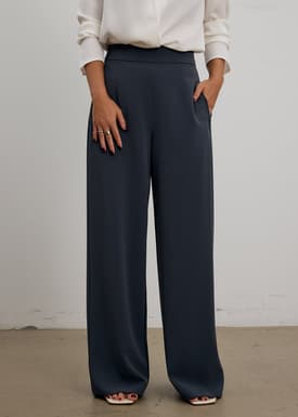 PETITE Leggy™ Moira Super High Waist Straight Leg Pants