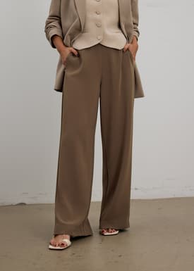 PETITE Leggy™ Moira Super High Waist Straight Leg Pants