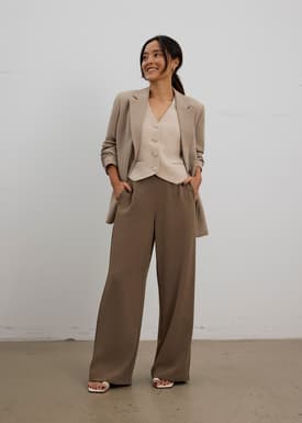 PETITE Leggy™ Moira Super High Waist Straight Leg Pants