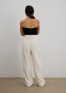 PETITE Leggy™ Moira Super High Waist Straight Leg Pants