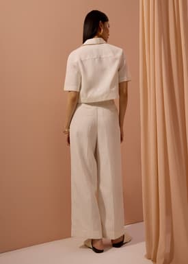 Leggy™ Seva Textured Super High Waist Straight Leg Pants