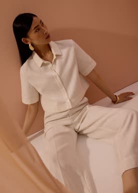 Leggy™ Seva Textured Super High Waist Straight Leg Pants