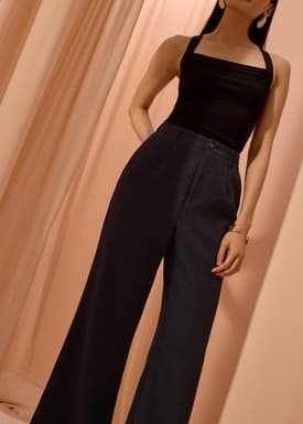 Leggy™ Pvara Textured Flare Pants