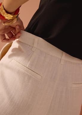 Leggy™ Pvara Textured Flare Pants