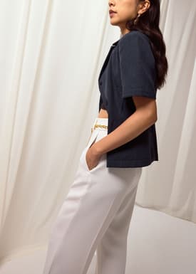 PETITE Leggy™ Yuna Super High Waist Tailored Pants