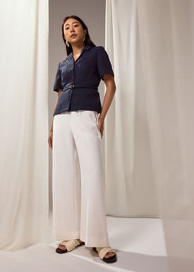 PETITE Leggy™ Yuna Super High Waist Tailored Pants