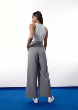 Leggy™ Andy Tailored Pinstripe Super High Waist Straight Leg Pants