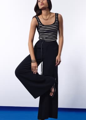Leggy™ Jules Tailored Crepe Palazzo Pants