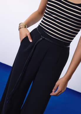 Leggy™ Jules Tailored Crepe Palazzo Pants