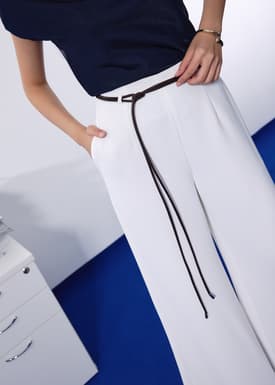Leggy™ Jules Tailored Crepe Palazzo Pants