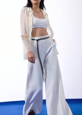 Leggy™ Jules Tailored Crepe Palazzo Pants