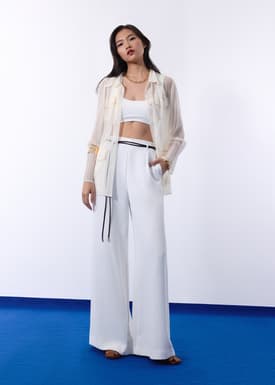 Leggy™ Jules Tailored Crepe Palazzo Pants