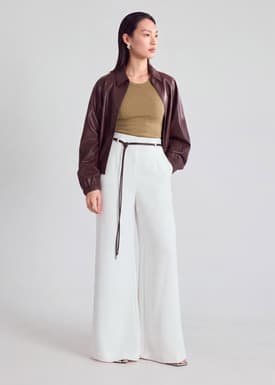 Leggy™ Jules Tailored Crepe Palazzo Pants