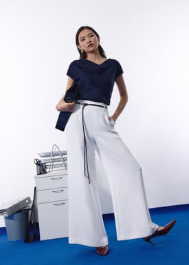 Leggyâ„¢ Jules Tailored Crepe Palazzo Pants