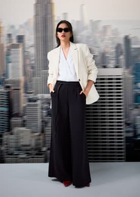 Leggy™ Jules Tailored Crepe Palazzo Pants