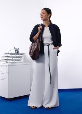 PETITE Leggy™ Jules Tailored Crepe Palazzo Pants