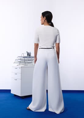 PETITE Leggy™ Jules Tailored Crepe Palazzo Pants