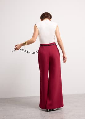 PETITE Leggy™ Jules Tailored Crepe Palazzo Pants