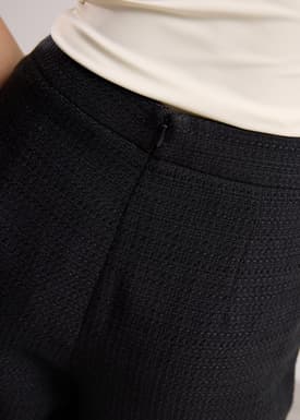 Lia Tweed High Waist Wide Leg Culottes