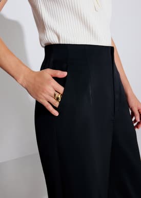 Leggy™ Seva Satin Straight Leg Pants