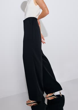 Leggy™ Seva Satin Straight Leg Pants