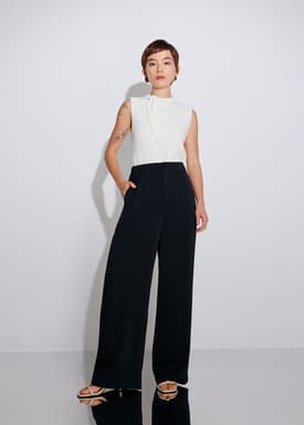 Leggy™ Seva Satin Straight Leg Pants