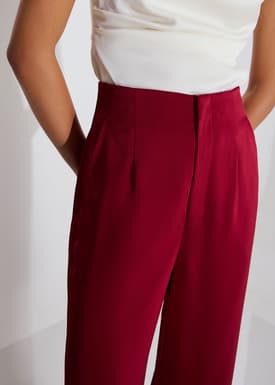 Leggy™ Seva Satin Straight Leg Pants