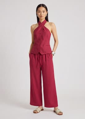 PETITE Nora Leggy™ Premium Linen Pants