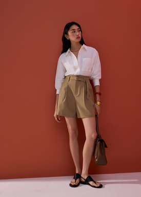 Dani Tailored High Waist A-line Shorts