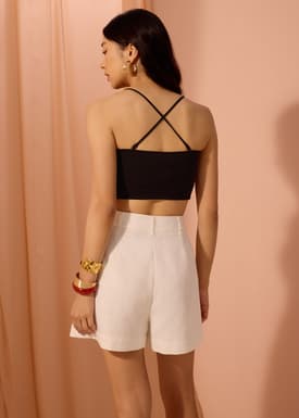 Frankie Textured Classic Bermuda Shorts