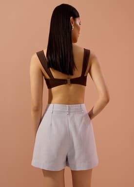 Frankie Textured Classic Bermuda Shorts