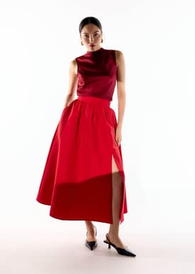 Zoe Flare Maxi Skirt
