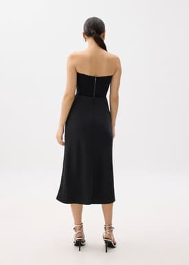 Arii Elastic Satin Bias Cut Midaxi Skirt