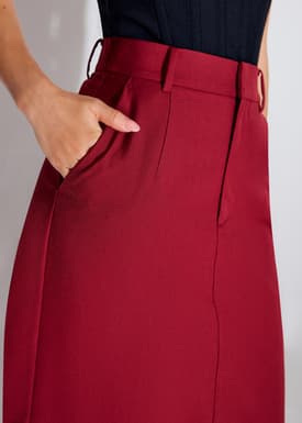 Pevita Tailored Column Maxi Skirt