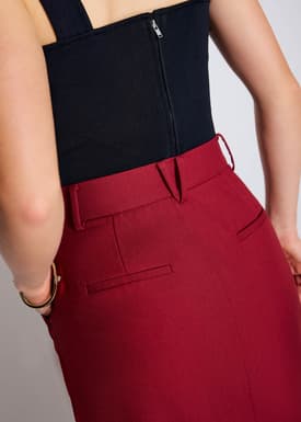 Pevita Tailored Column Maxi Skirt