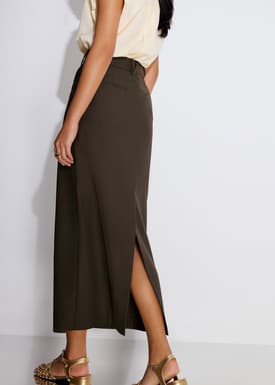 Pevita Tailored Column Maxi Skirt
