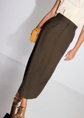 Pevita Tailored Column Maxi Skirt