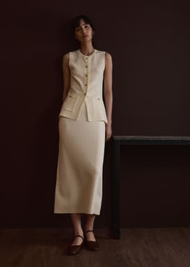 Ayami Knit A-line Midaxi Skirt