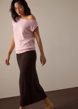 Ayami Knit A-line Midaxi Skirt