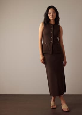 Ayami Knit A-line Midaxi Skirt