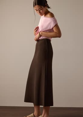Ayami Knit A-line Midaxi Skirt