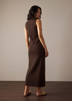 Ayami Knit A-line Midaxi Skirt