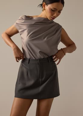 Ling Tailored A-line Mini Skirt