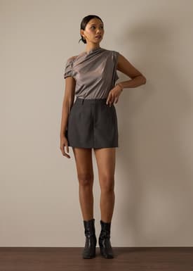 Ling Tailored A-line Mini Skirt