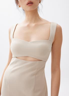 BraFree by LB Nicole Cut Out Midi Dress