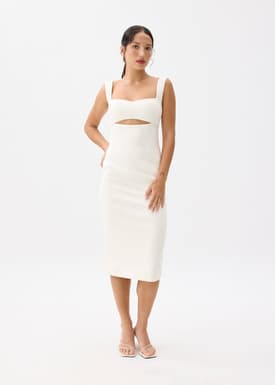BraFree by LB Nicole Cut Out Midi Dress