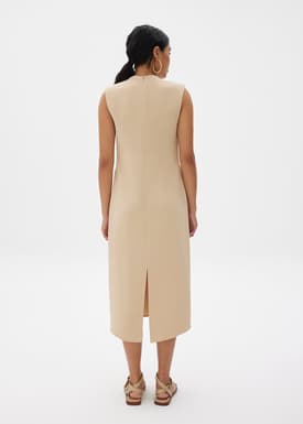 Charlotte V-neck Column Midi Dress